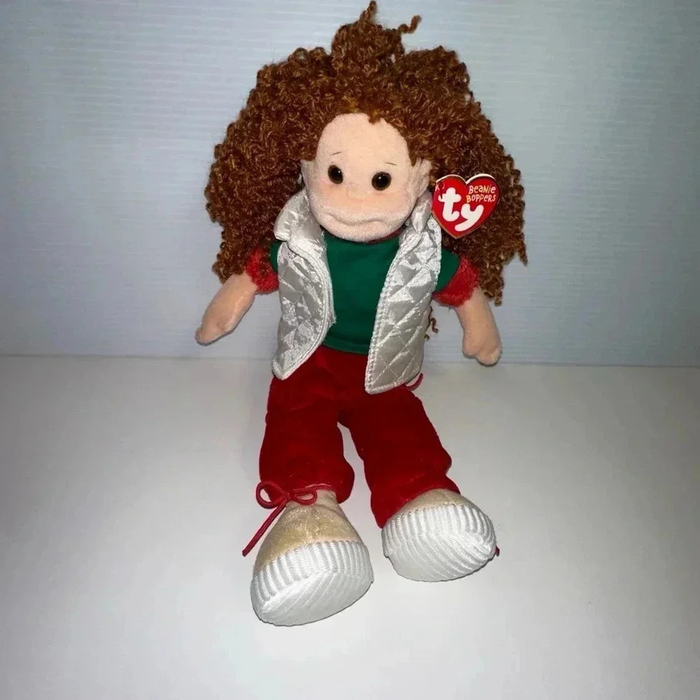 2002 Ty Beanie Boppers "Merry Margaret" Christmas Doll - Picture 1 of 7